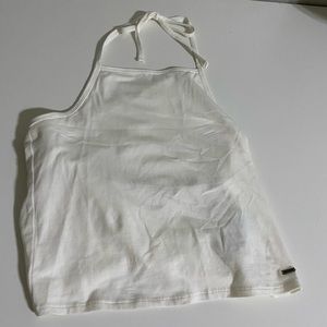 White halter top